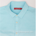 Custom Short Sleeve Blue Casual Shirts